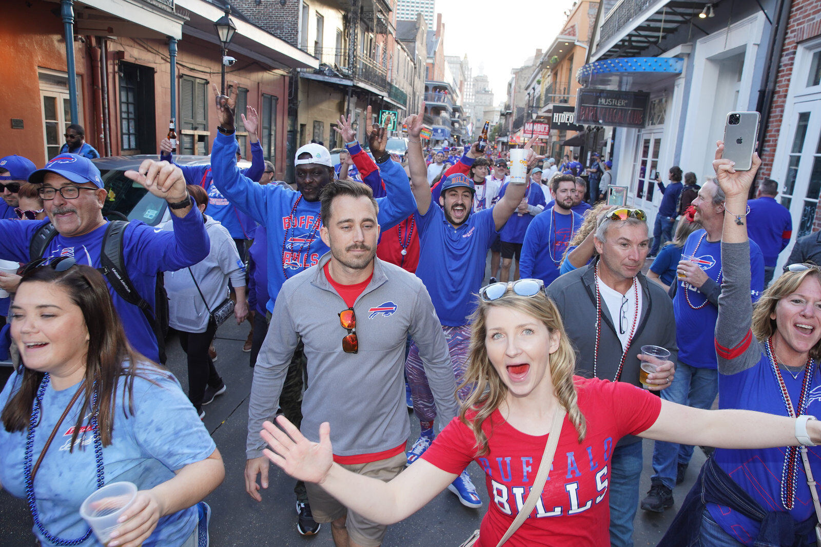 Buffalo Bills packers of NOLA Takeover Parade